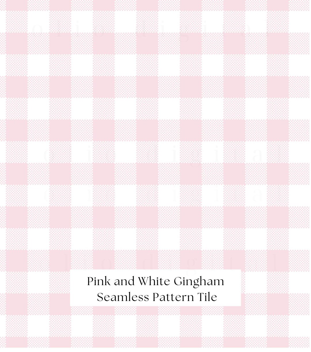Pink Gingham Texture Clipart: Seamless Pattern Digital Paper (12"x 12 ...