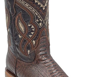 Vintage Aguila Real Ostrich Leather Cowboy Boots US 10  display picture 2