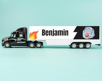 Personalized Toy Truck: Custom Name UV-Printed Gift