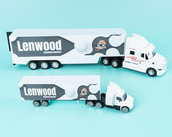Personalized Toy Truck: Custom Name UV-Printed Gift