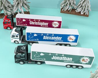 Personalized Toy Truck, Custom Christmas Gift With Name