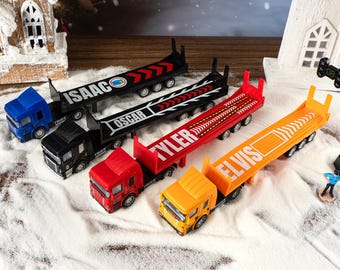 Custom Toy Trailer, Personalized Toy, Customized Boy Birthday Gift for Child