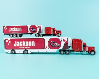 Personalized Toy Truck: Custom Name Gift, UV-Printed
