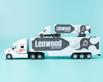 Personalized Toy Truck: Custom Name UV-Printed Gift