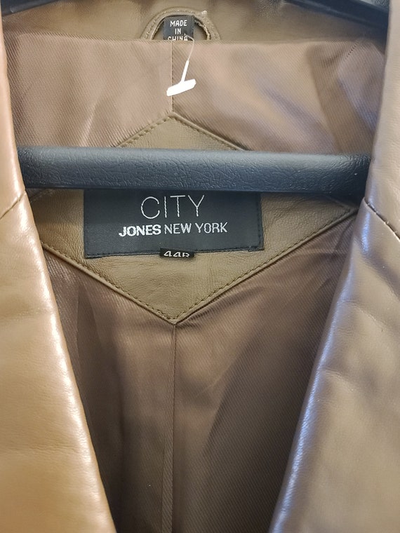 Buy Vintage Men s 100 Genuine Leather Jacket by Jones New York Camel 44R Original Tags Online in India Etsy