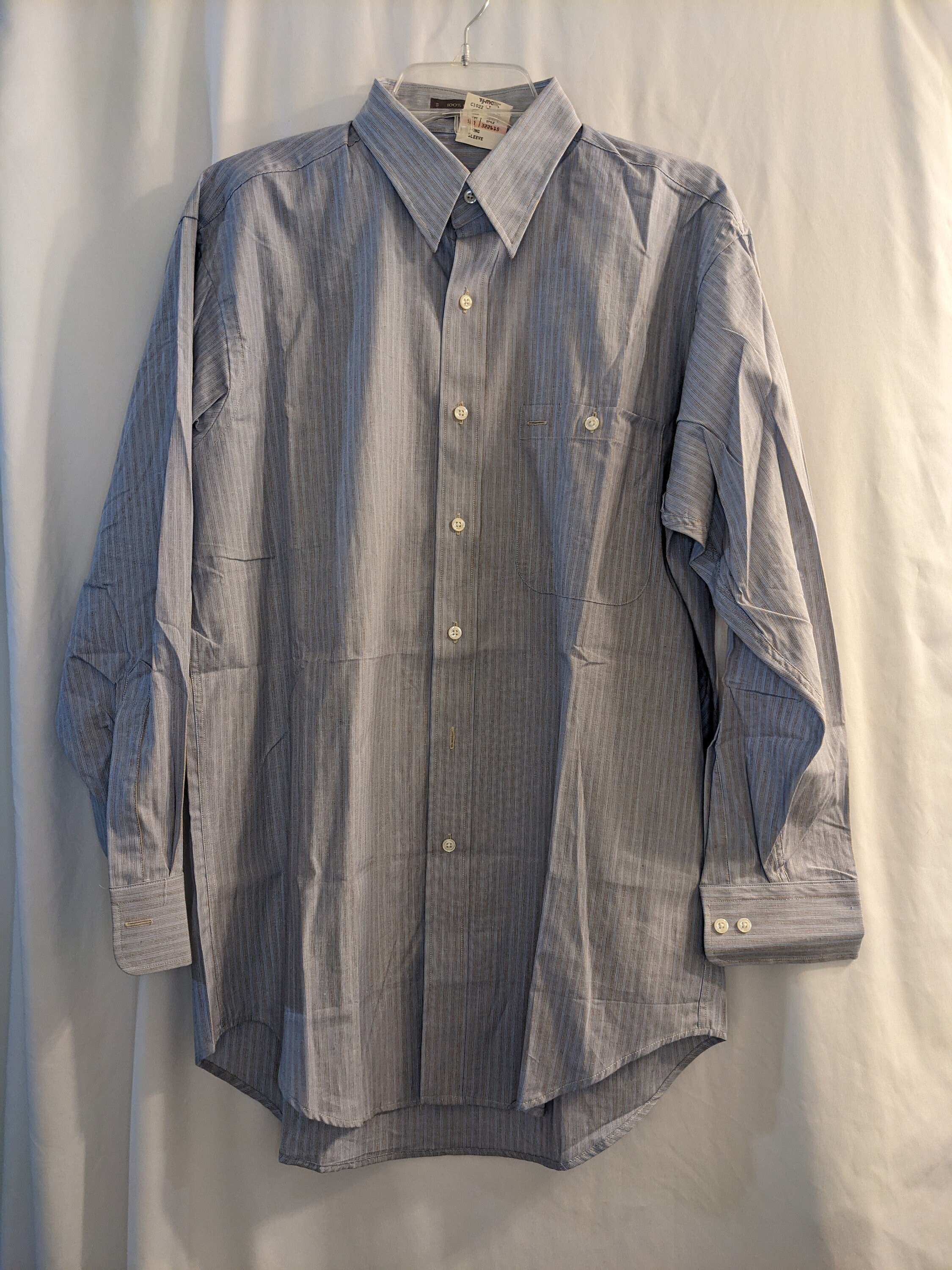 Ralph Lauren CHAPS Long Sleeve Button Down Denim Shirt Men's XL cotton blue type Vintage Second Hand