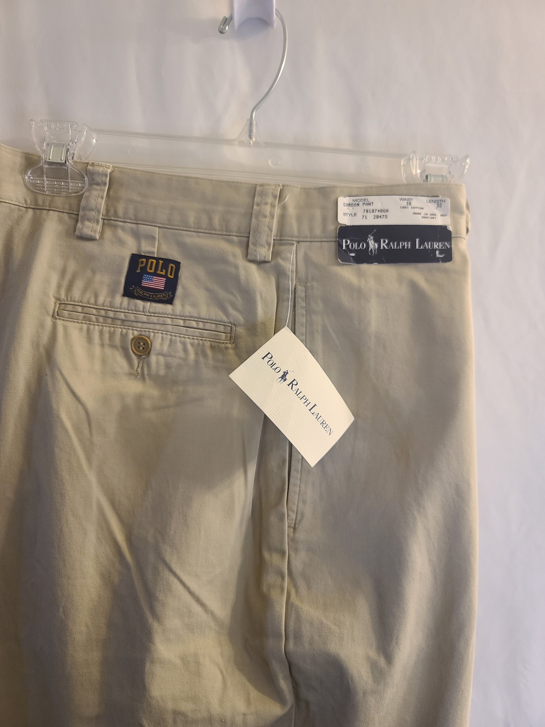 Vintage Men s Khaki Pants By POLO RALPH LAUREN 80 s 38x32 100 cotton