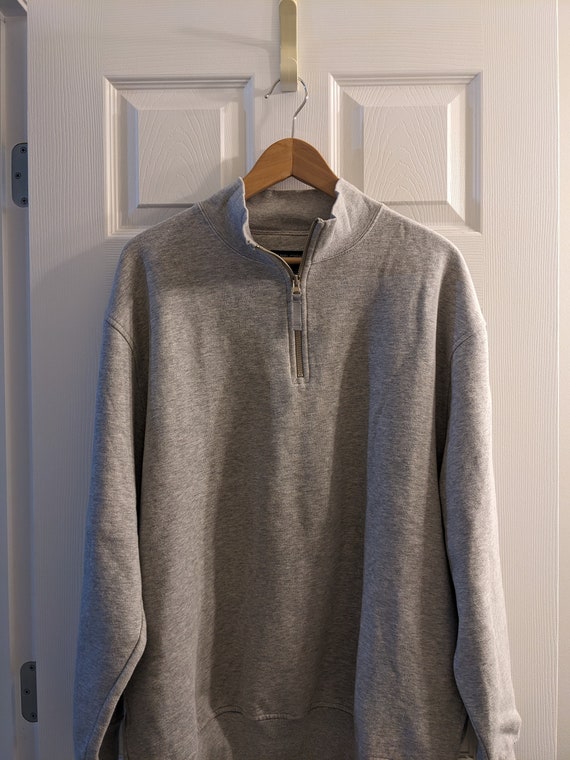 New Daniel Cremieux 1/4-zip Pullover - Large, Gray