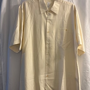 Vintage Burma Bibas Silk Short Sleeve Button-down - Size Large, Retro  Pastel Yellow, Original Tags - Etsy