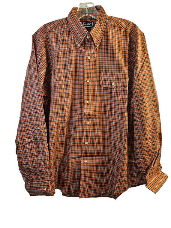 gant dress shirts Vintage Gant Foxhunt Striped Dress Shirt Mens Long Sleeve Button Down Size XL