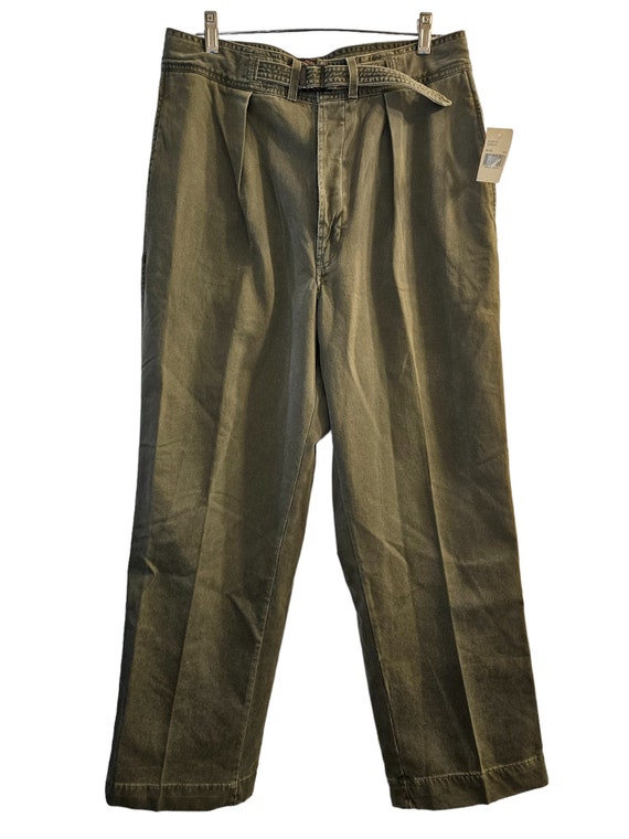 Vintage Rare Double RL Army Green Pants, 34x30, 10