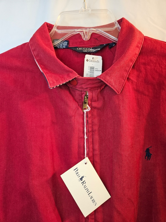 80s Polo by Ralph Lauren レッドジャケット M Vintage Polo Sport Polo Ralph Lauren USA Polo Windbreaker