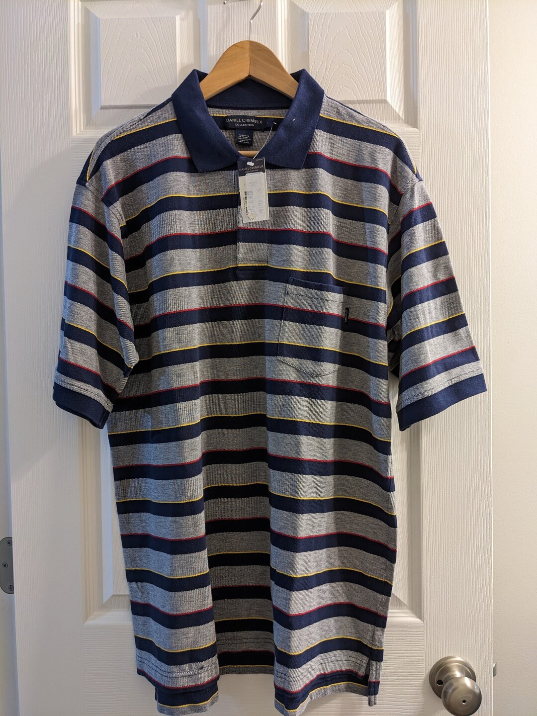 Vintage Daniel Cremieux Striped Short-sleeved Polo Large, NWT