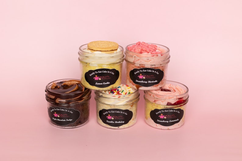 Small Cake Jars 3 Pack Etsy