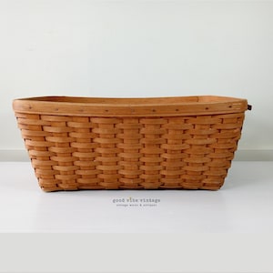 Large Longaberger Basket No Handles - Etsy