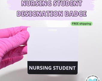 Krankenpflege-Studenten-Abzeichen: Wasserdichte Bezeichnung ID