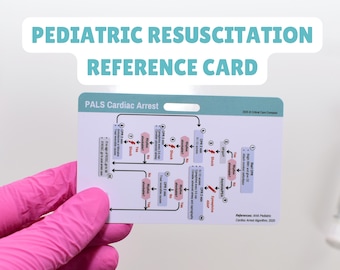 PALS Pediatric Cardiac Arrest Referenzkarte: Nurse Badge Buddy