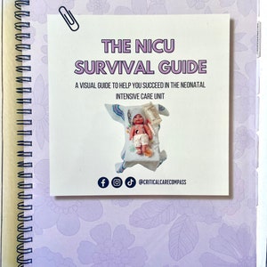 Schönheitsfehler Drucke** | Neu bei NICU Survival Guide für Neugeborene Intensivpflege Krankenschwestern | Umfassendes Orientierungsbuch | RNC Studienwerkzeug