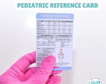 Pädiatrische Notfall-Referenzkarte: Nurse Badge Buddy
