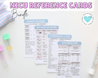 NICU Nurse Reference Card Bundle: Neonatal Intensive Care Guide