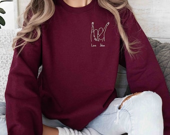 Personalisierte Best Friends Sweatshirt, Bester Freund Sweatshirt, Bestie Shirt, BFF Sweatshirt, Bester Freund Geschenk, Benutzerdefinierte Besties Sweatshirt