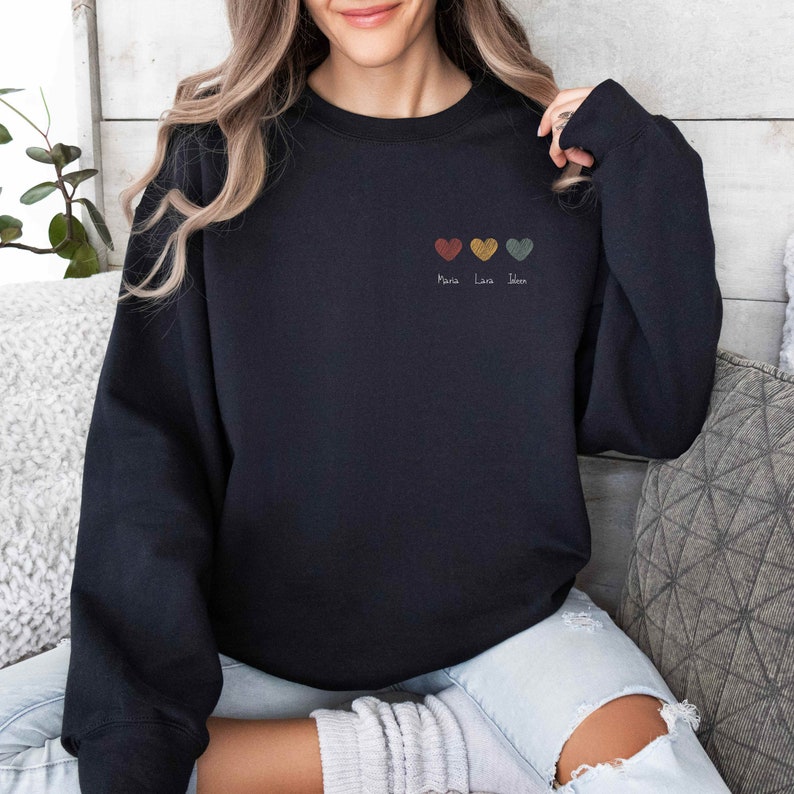 Personalized Best Friends Sweatshirt, Best Friend Sweatshirt, Bestie Shirt, BFF Sweatshirt, Best Friend Gift, Custom Besties Sweatshirt