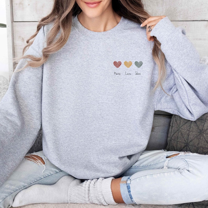 Personalized Best Friends Sweatshirt, Best Friend Sweatshirt, Bestie Shirt, BFF Sweatshirt, Best Friend Gift, Custom Besties Sweatshirt