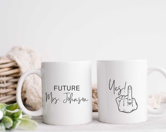 Future Mrs Mug, Bride To Be Mug, Personalized Future Mrs Gift, Bride Mug, Engagement Gift, Bridal Shower Gift, Future Bride Mug, Bride Gift