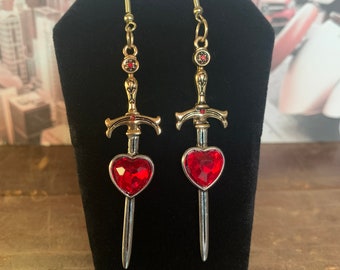 Heart of Swords Earrings