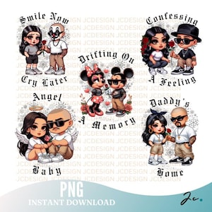 Lowrider holiday BUNDLE png, lowrider , cholo love , couple png, chicano png,  cute png, instant download.