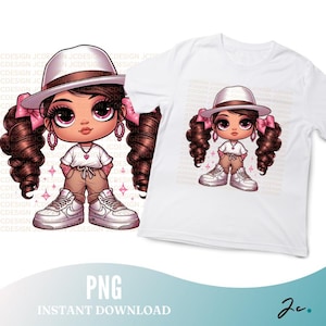 cholo girl png, pigtails, lowrider ,  babygirl , girl png, pink, chicano png,  cute png, instant download.