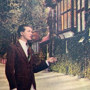 Antique Bamforth Song Postcard: I Passed By Your Window, Romantic Edwardian Verse (No. 5120/2)