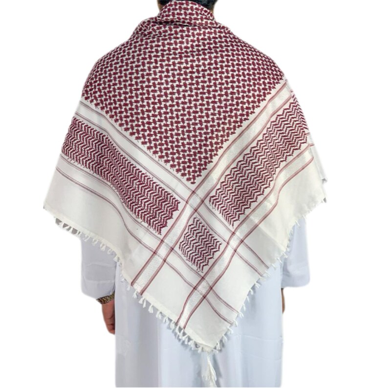 Original Palestine Keffiyeh, Arafat Scarf, Unisex Arab Shemagh