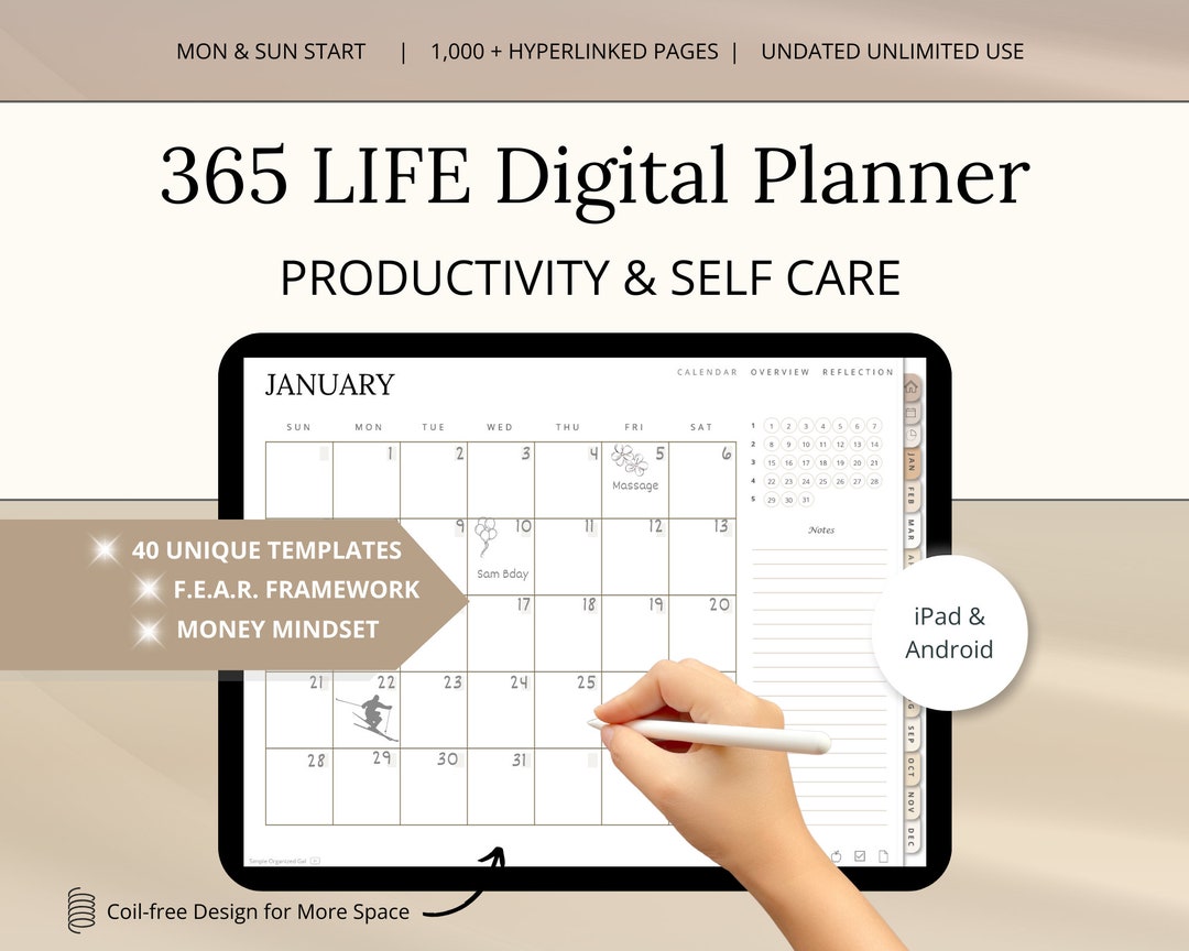 Best Digital Planner 2024 2025 Undated Digital Planner - Etsy Canada