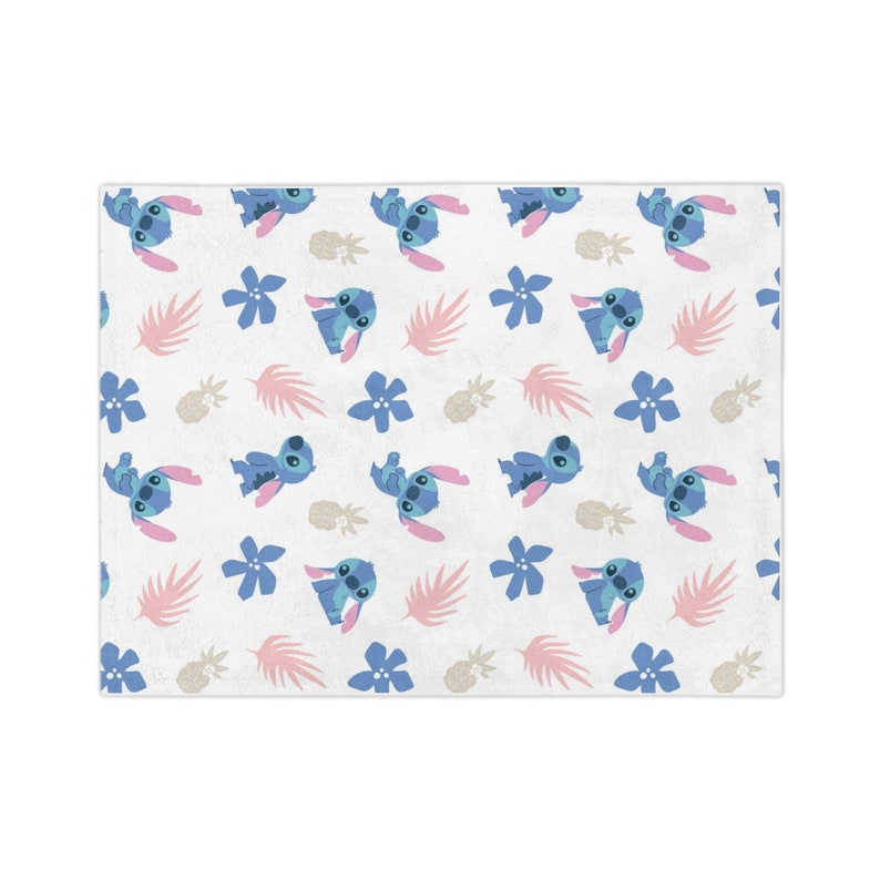 Stitch Velveteen Minky Blanket Etsy