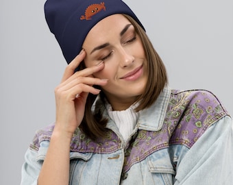 Rust Programmierter Strick Beanie