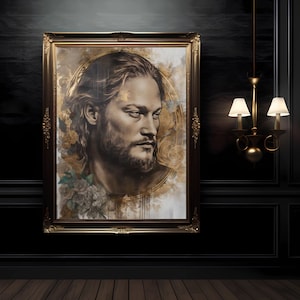 The Gilded One Digital Print, Greek God Artwork, Apollo God of the Sun, Greek Mythology Art, Sacred Space Art, Spiritual Wall Decor