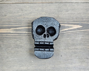 Hand forged skull