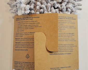 Toalha de mão de chenille