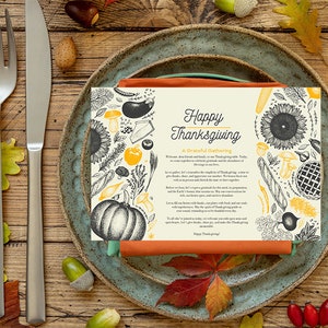 Thanksgiving Table Blessing Centerpiece Thanksgiving Gathering for your party