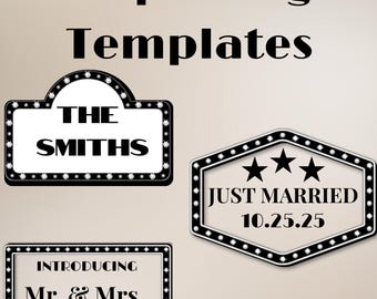 Plantilla de cartel de marquesina / Cartel digital editable / Decoración para eventos / bodas / fiestas / Descarga instantánea