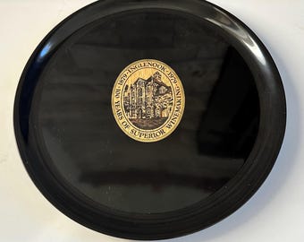 Vintage Couroc of Monterey Inglenook Vineyards platter/tray 100 Years of Superior Winemaking Napa Valley Excellent condition 10.5” Bar Cart