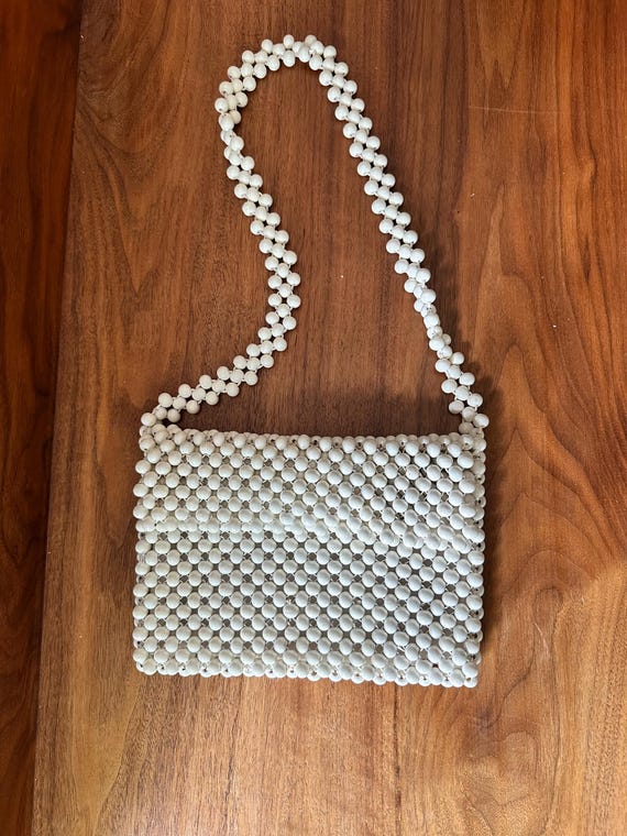 Vintage Beaded Faux Pearl Ivory Cream Colored Walborg