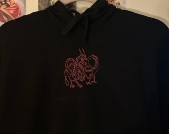 Embroidered Haku Dragon Sweatshirt – Spirited Away Studio Ghibli Crewneck