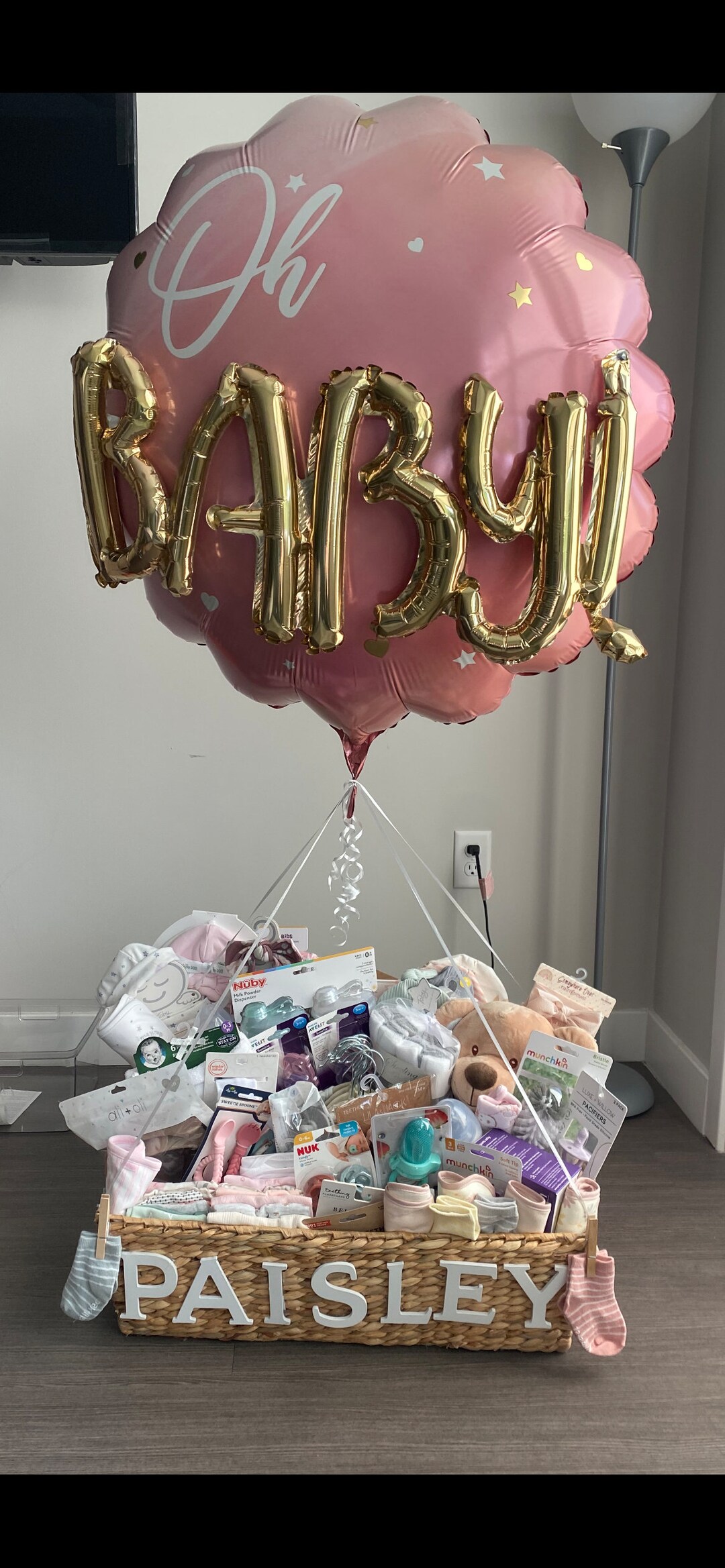 Large Baby Shower Gift Basket Etsy