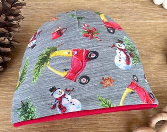 Infant Hat, Cozy Coupe Baby Beanie, Newborn Beanie, New Baby Hat, Christmas Hats Baby, Xmas Baby Hat, Oeko-Tex Certified European Cotton