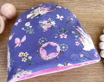 Cinderalla Baby Infant Hat, Newborn Beanie, Cute Newborn Hat, Stretchy Baby Hat, New Baby Beanie, Oeko-Tex Certified European Cotton Spandex