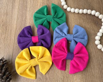Soft Baby Hair Bow, Bow Baby Headband, Stretchy Baby Band, Newborn Bow Gift, Boutique Baby Bows, Oeko-Tex Certified European Cotton