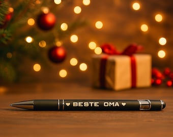 Ballpoint pen with engraving "Best Grandma", "Best Grandpa", "Best Mom", "Best Dad", "Best Brother", "Best Sister"