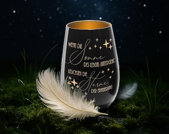 Lantern • Funeral light • Memorial light • Grave light • Crystal glass • Black-gold/silver/bronze • White-gold/silver/bronze • SUN-STARS